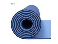 TPE Gym Yoga Gym Mat 6mm ( Navy / Blue )