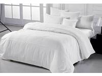 Super King Lamere White Pintuck Quilt Cover Set by Luxton
