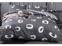 100% Cotton Odella Mist grey quilt cover set