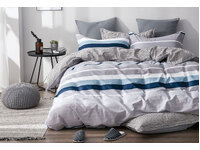 100% Cotton Allan Striped Quilt Cover Set