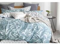 Last Stock - Luxton Ackley Blue 100% Cotton Quilt Cover Set (Queen)