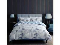 Halsey Grey Blue Quilt Cover Set