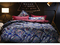 Corliss Blue Paisley Quilt Cover Set
