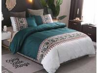 Ethel Teal Quilt Cover Set