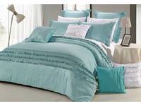 Haze Aqua Quilt Cover in King Size