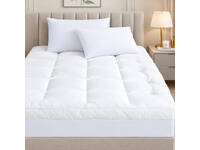 Luxton Bamboo Mattress Topper White 1200GSM