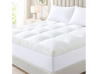 Luxton 2000GSM Bamboo Mattress Topper White
