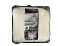 Single Size Luxton Premium Reversible 1000GSM Australian Wool Mattress Topper