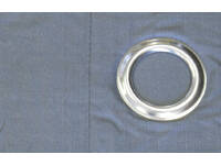 Apartmento Olivia Grey Eyelet Curtains (Size: 120x213cm)