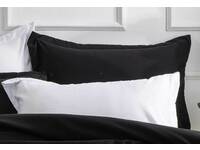 Pure Soft Black Color European Pillowcase (Single Pack)