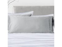 Light Grey Organic Bamboo King Size Pillowcases Pair