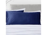 Navy Blue Organic Bamboo King Size Pillowcases Pair