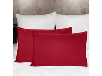 Red King Size Pillowcases Pair