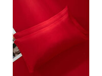 King Size Pillowcase - Red (PAIR)