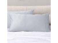 Light Grey Sateen Cotton King Size Pillowcases Pair