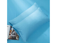 King Size Pillowcase - Sky Blue (PAIR)
