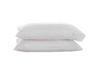 Queen Size Pillowcase - White (PAIR)