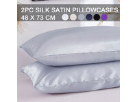 Silk Satin Pillowcases Twin Pack ( multiple colors， standard size )