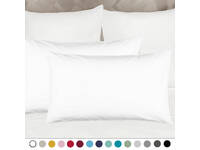 Luxton Plain Colour Standard Size Pillowcases Pair