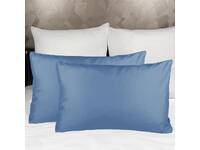 Indigo Blue Standard Size Pillowcases Pair