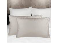 Beige Linen Standard Size Pillowcases Pair