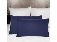 Navy Blue Standard Size Pillowcases Pair