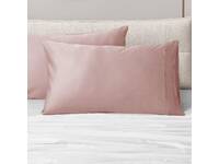 Dusty Pink Sateen Cotton Standard Pillowcases Pair