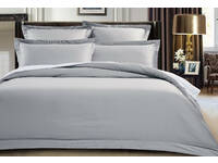 500TC Cotton Sateen Silver Quilt Cover Set