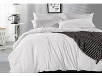 Vintage Washed Pure Cotton Quilt Cover Set (White Color)