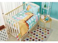 100% Cotton Children Cartoon Giraffe Pattern Quilt Cover Set Cot Size