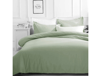 Pure Soft Plain Quilt Cover Set (Sage Green)