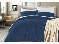 Single Size Vintage Washed Quilt Cover Set (Blue Color)