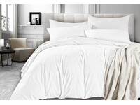 Queen Size Vintage Washed Quilt Cover Set (White Color)