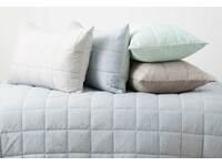 Park Avenue Paradis Washed Chambray Quilted Quilt Cover Set