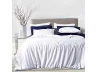 Luxton 100% Organic Bamboo Quilt Cover Set (White)