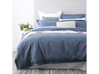 King Size Blue Mirage Perennial Cotton Waffle Quilt Cover set