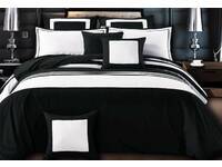 Double Size Rossier Striped Quilt Cover Set