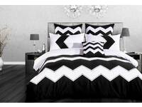 Napoli Black and White Quilt Cover Set / doona Cover set