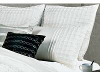 Cossette white European pillowcases (twin pack)