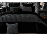 Cossette Stone Grey Quilt Cover Set