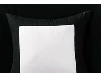 black and white border Square Cushion Cover for Minimalist design 