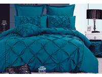 Queen Size Luxton Fantine Teal Quilt Cover Set