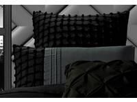 Cossette stone grey European pillowcases (twin pack)
