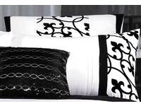 European Pillowcases( Lyde Black and White, Twin Pack)
