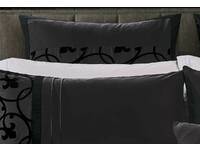 Dursley Charcoal Grey European pillowcases (pair)