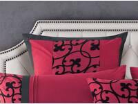 Afton Red and Black European pillowcases (twin pack)