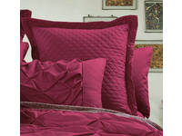Luxton Red Diamond Quilted European pillowcases (twin pack)