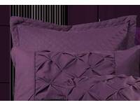 Luxton Purple Diamond Quilted European pillowcases (twin pack)
