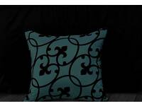 Square cushion cove for Lyde Teal bedlinen Set 