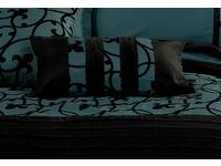 Breakfast / Oblong Cushion Cover for Lyde Teal Bedlinen Set
